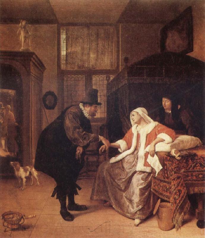 Jan Steen The Lovesick Woman Norge oil painting art